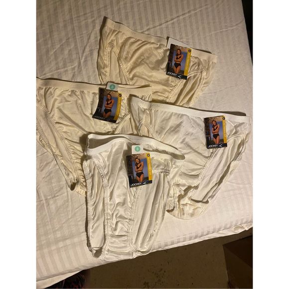 Vintage 4 Jockey Silks French cut bikini panties size 8 new with tags 2 white 2 - Picture 2 of 5